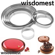 WISDOMEST Tartlet Molds Decorating Tool Perforated Bakeware Circle Mould