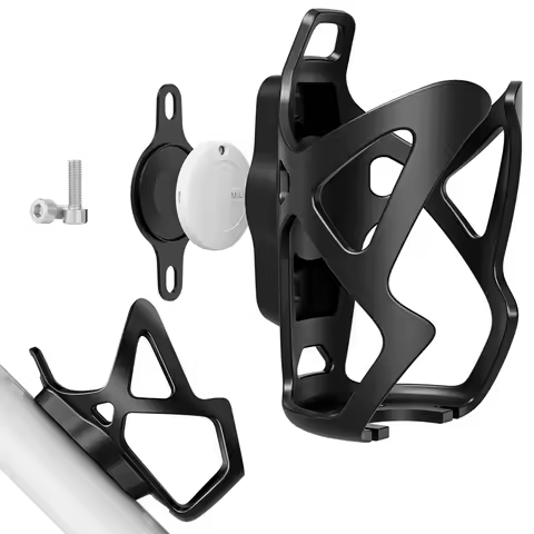 MiLi Air Tracker Tag with Bicycle Bottle Holder MiTag Item Finder Compatible with Apple Find My (iOS