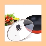 [Ready Stock] HICOOK Tempered Glass Lid Frying Pan Cover Wok Cover Pot Cover (20cm - 32cm)