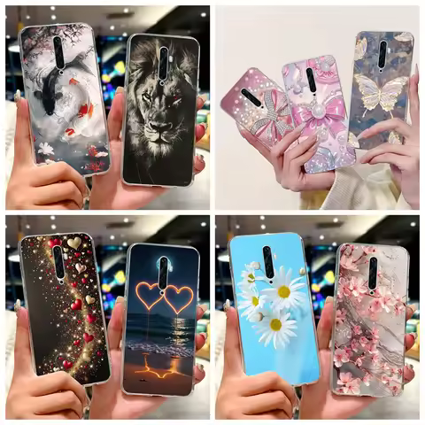 For Oppo Reno2 F Case CPH1989 Back Cover Cute Bowknot Lucky Carp Cartoon Soft Silicone Phone Case Fo