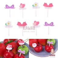 Gemoy Bento Skewers Cute Character Bento Skewers Sunflower Ribbon Heart Flower 1 set of 8