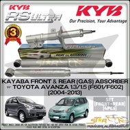 KAYABA KYB RS ULTRA Heavy Duty High Performance Toyota Avanza F601 F602 (2004-2013) Gas Shock Strut Absorber SET 4PCS