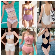 Hot.bikini One-Piece Swimsuit Korean 2-Piece Set High Waist Sexy Style Quick-Drying Cloth Fast Deliv