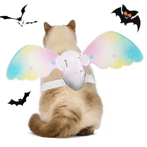 Dog Wings Pet Halloween Costume Accessory Electric Lightweight Butterfly Wing for Dogs Cats Birthday