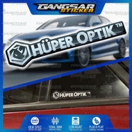 Emblem Timbul huper optik / Stiker logo huper optik / Stiker timbul huper optik / emblem kaca film h