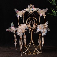 Super Fairy Ancient Style Butterfly Hanfu Hair Accessories Accessories Headdress Set Hairpin Tassel 