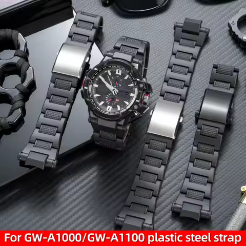 Lightweight Plastic Steel Strap For Casio G-SHOCK GW-A1000/A1100 GW4000 GA-1000/1100 Modification Sp
