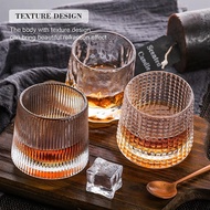 Thickened rotating crystal glass Spinning Coffee cup Whisky Glass Whiskey Tumblers creative personality wine Tumbler Cup 加厚旋转水晶玻璃旋转咖啡杯威士忌玻璃威士忌酒杯创意个性酒杯