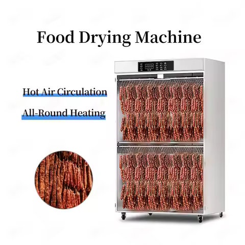 250kg Industrial Cured Meat Sausages Fish Drying Chamber Dryer Machine 150 Hooks Three-Dimensional C