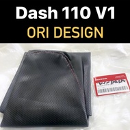 Wave Dash110 Dash110 V1 Old Seat Cover Licin / Kasar / Dot Design Kain Sarung Tempat Duduk Double Ku