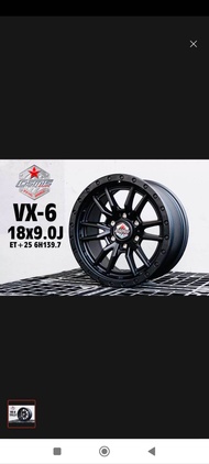 ล้อแม็ก cosmis 18x9j et0 สีดำด้าน