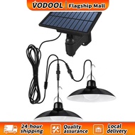 Double-Head Solar LED Shed Lights Indoor IP65 Waterproof Solar Shed Lamp for Barn Chicken Coop Garag