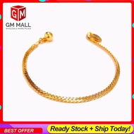 Cop 916 Emas Bangkok Emas Korea GM Mall Kid Bracelet - Gelang Tangan Budak Licin Plated (EK-2244-6)