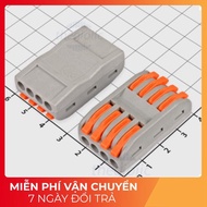[2 Pieces]- PCT-4-4 Coupling, 4-Slot Wire Connector 32A 250V, Wire Size 0.08-4mm2 Tech Components Te