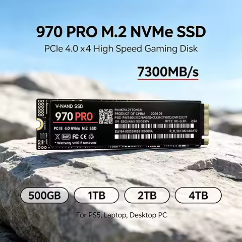 970 PRO 500GB 1TB 2TB 4TB – M.2 NVMe SSD 7300MB/s PCIe 4.0x4 Drive That Loads Games in Seconds for P