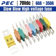 2PCS Original PEC Slow Blow SBFW-K48V M8 70V 70Vdc High voltage fuse 60A 80A 100A 125A 150A 175A 200