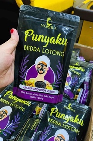NOURA BEDDA LOTONG FULL ARBUTIN/BEDDA LOTONG NOURA PUNYAKU 200 gram/LULUR HITAM NOURA/LULUR REMPAH B