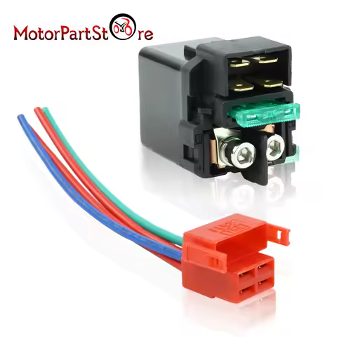 Starter Solenoid Relay with Plug for Honda CB600 CB650 CB900 CBR600 CBR1100 FSC600 GL1200 GL1100 GL5