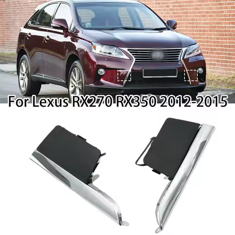 Front Bumper Tow Hook Cover Chrome Moulding Radiator Grille trim For Lexus RX270 RX350 2012-2015 531