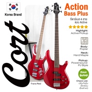 ⭐Korea Brand⭐ Cort® Action Bass Plus กีตาร์เบส 4 สาย ปิ๊กอัพ Active PJ