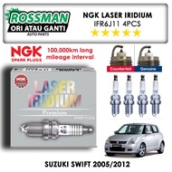 Original NGK Laser Iridium Spark Plug for Suzuki Swift (2005 - 2012) IFR6J11