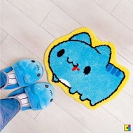 【Cat Cat Bug-Kabo】Flocked floor mat capoo