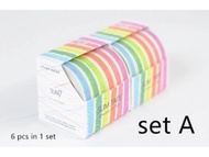 6 pcs/set CRAYON Series slim washitape
