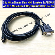 Cáp kết nối màn hình HMI Samkoo SA/SK/AK với PLC Mitsubishi FX1S/1N/2N/3U/F3G dài 3M