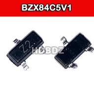 50~100PCS BZX84C5V1 SOT-23 Z2 5.1V Voltage Regulator Triode IC SMD