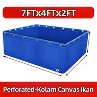 Canvas Fish Pond Kolam Kanvas Ikan Fish Tank Nylon Canvas Pool Aquarium Heavy Duty Nylon Kanvas Kola