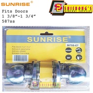 Sunrise Door Knob 587ss Heavy Duty Stainless Coated 3 keys included HD I Shiebongs