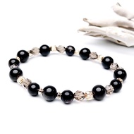 光曦。手串 避邪 療癒 穩定情緒 I 銀曜石 黑金鋰雲母 茶水晶 I