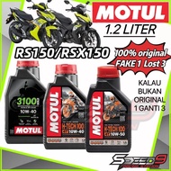 MOTUL 1.2L 3100 GOLD 7000 H-TECH 10W40 10W50 4T ENGINE OIL RS150 RSX150 1.2LITER