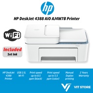 HP Printer DeskJet 4275 / 4388 AiO PRINT SCAN COPY WIFI Wireless All-in-One ADF Black Color 2 Years