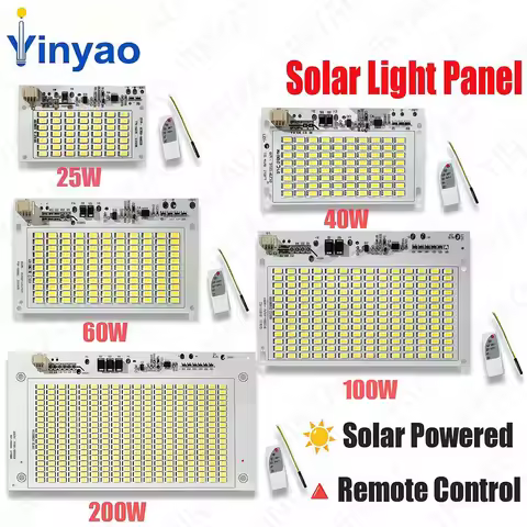 25W 40W 60W 100W 200W LED Outdoor Solar Energy 5730 High Brightness Bead Projection Light Integrated