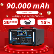 Trạm sạc tích điện dự phòng di động POWER PRO 400W/220V dung lương 120.000mAh pin Lithium lifepo4 tu