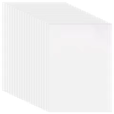 20 Packs 0.25mm Clear PET Sheet A4 Size 11.8x8.2inch Waterproof Replace Film for Picture Frame Dust 