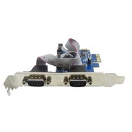 臺式機PCI-E轉RS232串口卡並口卡24口PCIE轉擴展卡9針COM口轉接卡