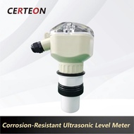 Ultrasonic Level Sensor RS485 0-10m PTFE Corrosion Resistant Probe Liquid Level Transmitter for Wate