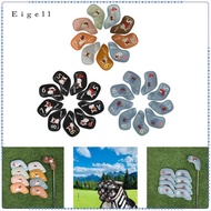Eigell 9x Golf Iron Head Covers Set Outdoor Equipment Player Portable Golf Iron