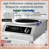 【WUCHT】COO 3500W Commercial Table Top Induction Cooker Ceramic Glass Wok Shape Induction Cooker COO 