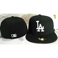 Unisex Cap-Los Angeles Dodgers Flat Edge Baseball Cap MLB Fully Enclosed Snapback Cap Female Classic
