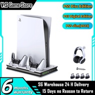 PS5 Cooling Stand 2 Cooler Fan 2 Controller Charger Charging Dock Station 3 USB for Sony PS5 Console