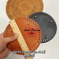 Round Pu Leather Bag Base 44 Holes 15cm