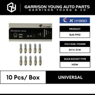 [K-HYBRID] 100% Authentic K-HYBRID Bulb FM12 Signal Bulb - H21W 24V 21W [Box of 10] 信号灯泡