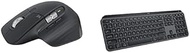 Logitech MX Master 3S Wireless Mouse - Graphite + MX Keys S Wireless Keyboard - Graphite