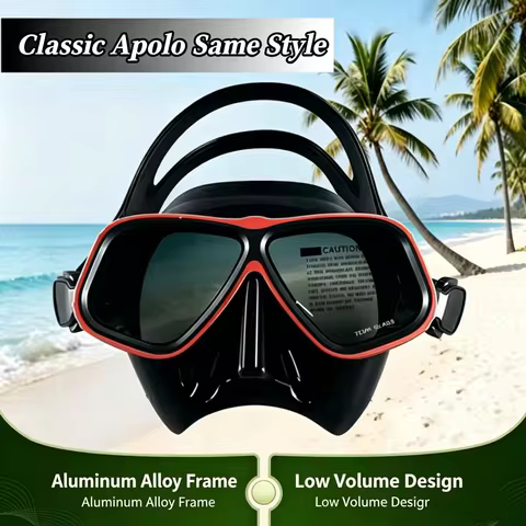 An Aluminum Frame Similar to Apollo's Free Diving Mask Can Be Configured with Eye Degree Mask Eyegla