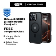 ESR IP 16 Classic Hybrid Case (Halolock) + Tempered Glass Set For iPhone 16 16 Pro 16 Pro Max