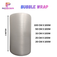 BBLE WRAP SINGLE / DOUBLE LAYER (100m) / Air Bubble Wrap Borong Murah