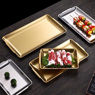 304 stainless steel Korean barbecue tray dinner plate BBQ plate dish stainless steel plate